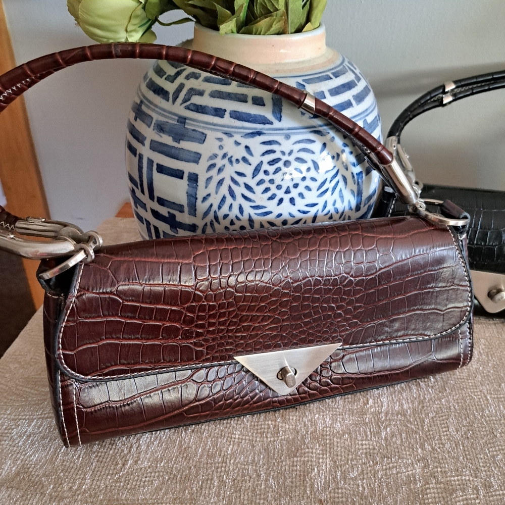 Vintage Y2K Crocodile Print Handbags - Picture 3 of 9